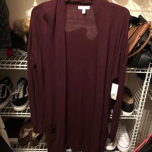 NWT BP Wine Cardigan